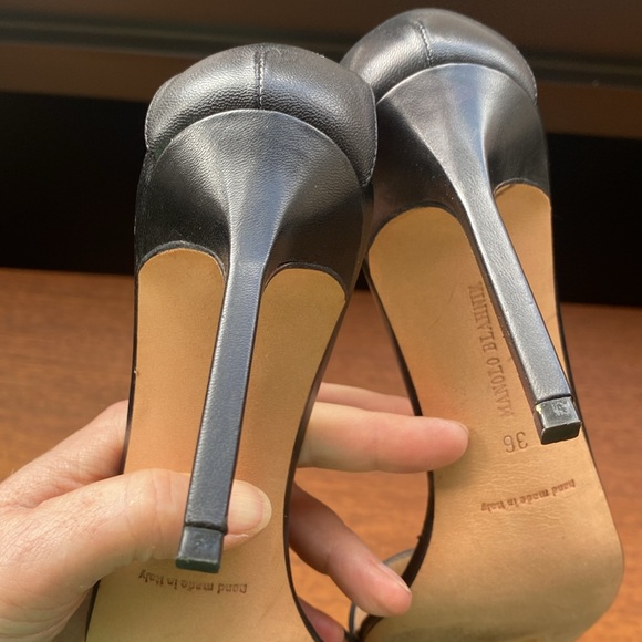 Manolo Blahnik ankle strap sandals with 3.5” heels - Picture 8 of 9